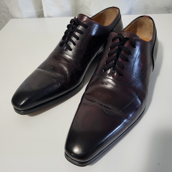 Magnanni Minos Men\'s Shoes Oxfords Classic Dress Shoes Sz 10.5 M Dark Burgundy main image 4